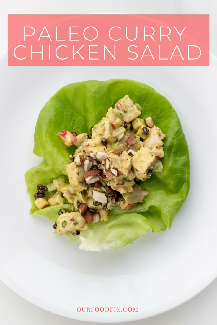 Get ready to add this healthy dish to your regular rotation. A sweet and warm spiced chicken salad that is rich and light all at the same time. #paleorecipes #currychicken #chickensalad Paleo recipes | Whole30 lunch | Whole30 recipes | Whole30 dinner | Paleo mains | Lunch recipes | Lunch staples | Gluten free | Grain free | Dairy free | Quick meals | Simple meals | Make ahead meals | Leftovers | Chicken recipes | Easy recipes | Chicken salad recipes | Keto recipes | Keto meal