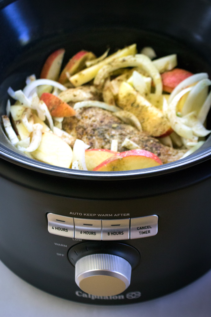 Slow Cooker Fall Pork Roast With Fennel + Apple {Whole30, AIP, Keto}